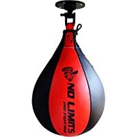 Los mejores  - AQF Pera Boxeo de Cuero y Saco Boxe Punching Ball para MMA Conjunto de Entrenamiento con Pera de Boxeo